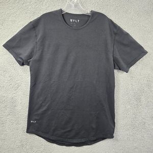 BYLT Drop Cut Performance Men's Black Short Sleeve T-Shirt Size L